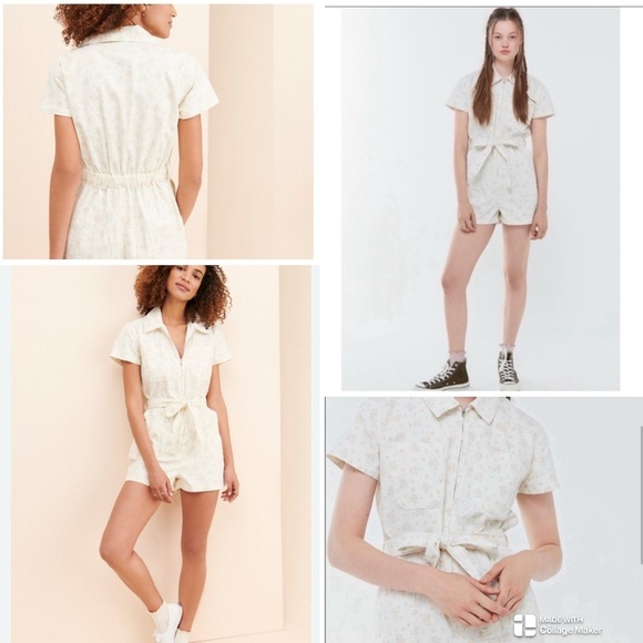 Urban Outfitters Rosetta cotton ditsy floral romper - Picture 1 of 13